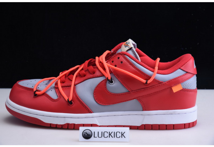 Nike Dunk Low ow university red Off-White CT0856-600 - Image 2