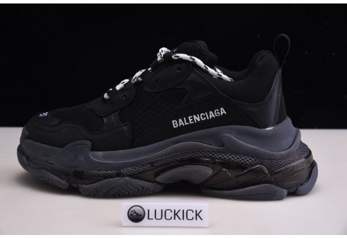 Balenciaga Triple S black clear sole 544351 w09o 11000 - Image 2