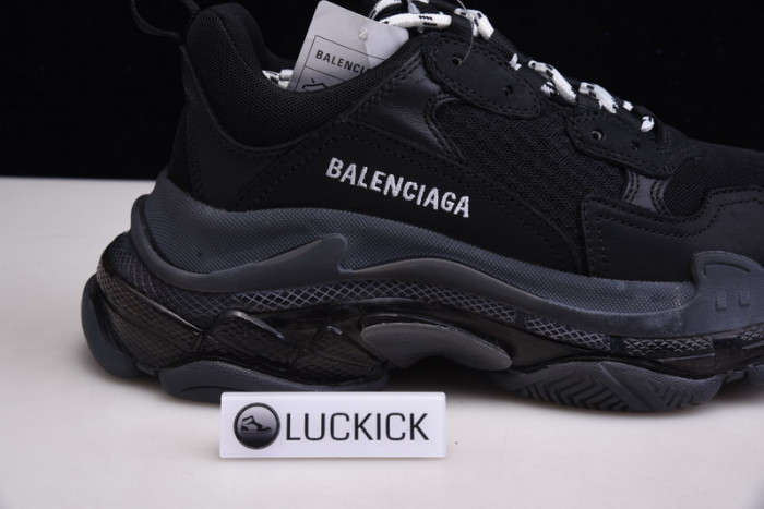 Balenciaga Triple S black clear sole 544351 w09o 11000 - Image 4