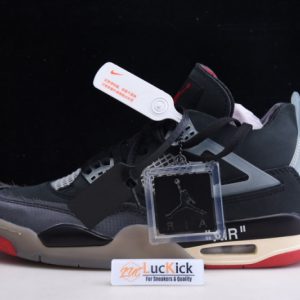Air Jordan 4 ow x air jordan 4 "bred" cv9388-001