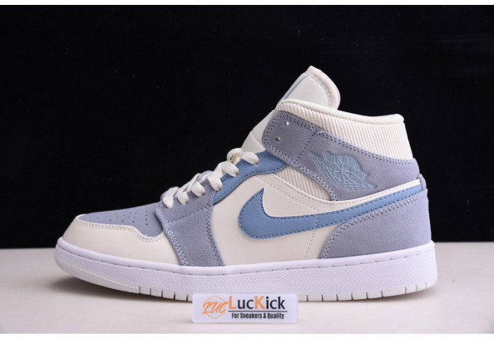 Air Jordan 1 mid mixed textures blue da4666-100 - Image 2