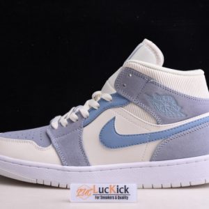 Air Jordan 1 mid mixed textures blue da4666-100