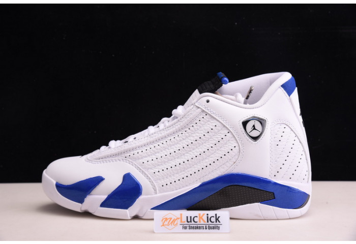 Air Jordan 14 Retro White Hyper Royal 487471-104 - Image 2