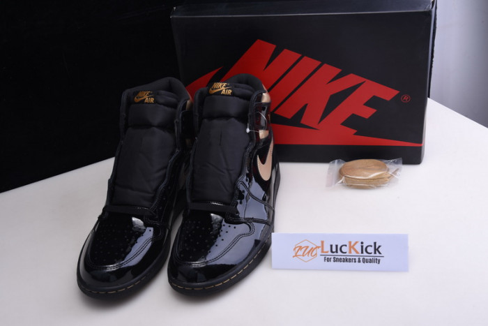 Air Jordan 1 retro high black metallic gold (2020) 555088-032 - Image 4