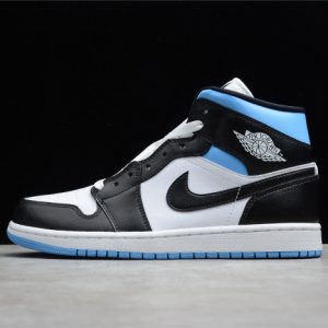 Air Jordan 1 mid university black white (w) bq6472-102