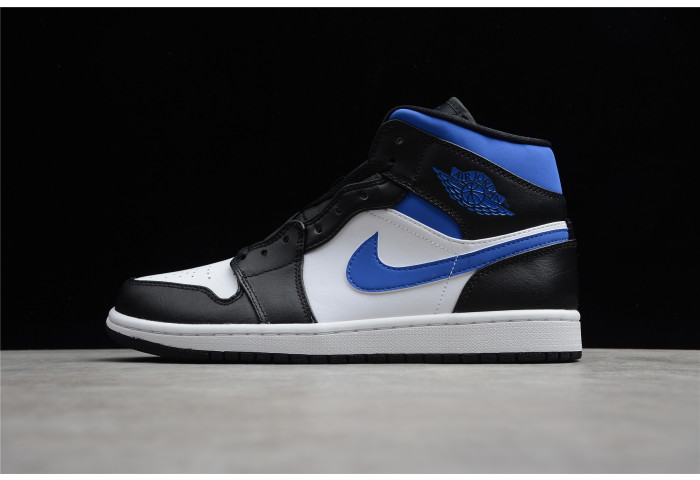 Air Jordan 1 mid white black royal 554724-140 - Image 2