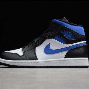 Air Jordan 1 mid white black royal 554724-140