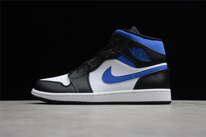 Air Jordan 1 mid white black royal 554724-140