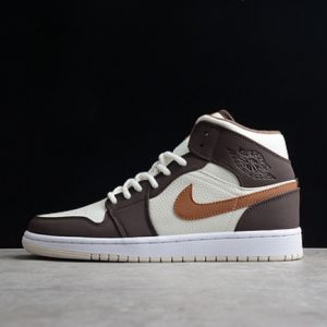 Air Jordan 1 mid SE brown basalt oatmeal do6699-200