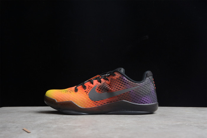 Nike zoom kobe 11 em sunset red black yellow 836184-805