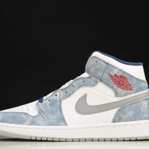 Air Jordan 1 mid french blue fire red - dn3706-401