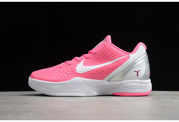 Nike zoom kobe 6 think pink pinkfire metallic silver white cw2190-601 - Image 2