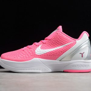 Nike zoom kobe 6 think pink pinkfire metallic silver white cw2190-601