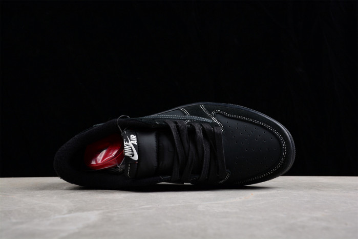 travis scott x air jordan 1 low OG "black/phantom" dm7866-100 - Image 4