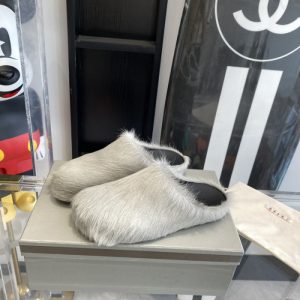 Marni Slides white Fussbett Sabot Loafers MAR-010