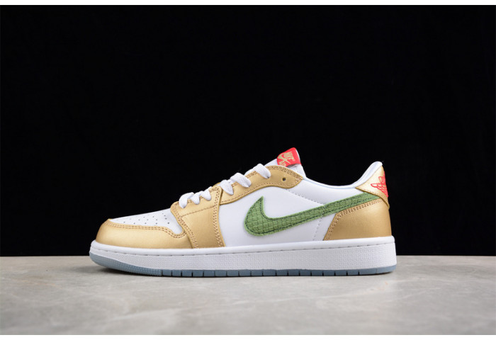 Air Jordan 1 low cny "year of the drago" fq6593-100 - Image 2