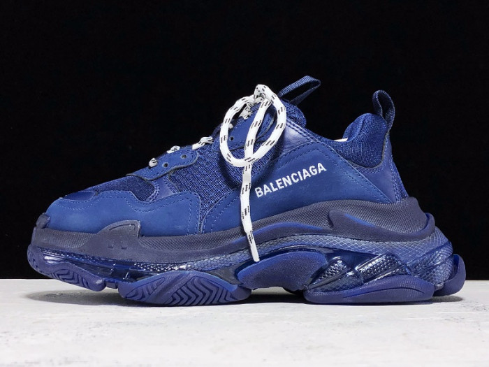 Balenciaga Triple S clear sole navy 541624w09o14107