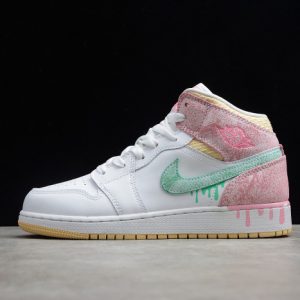 Air Jordan 1 mid paint drip (gs) dd1666-100