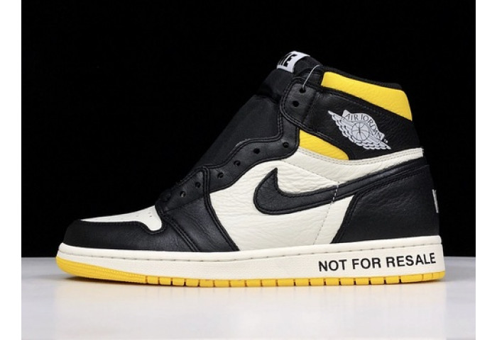 Air Jordan 1 retro high "not for resale" varsity maize 861428-107 - Image 2