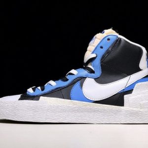 Nike blazer mid sacai white black legend blue bv0072-001