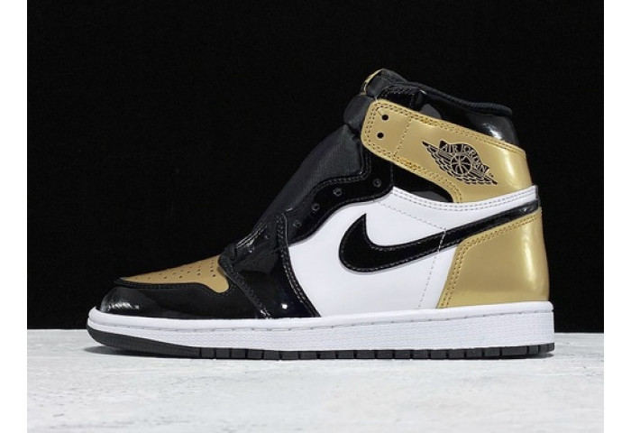 Air Jordan 1 retro high nrg patent gold toe 861428-007 - Image 2