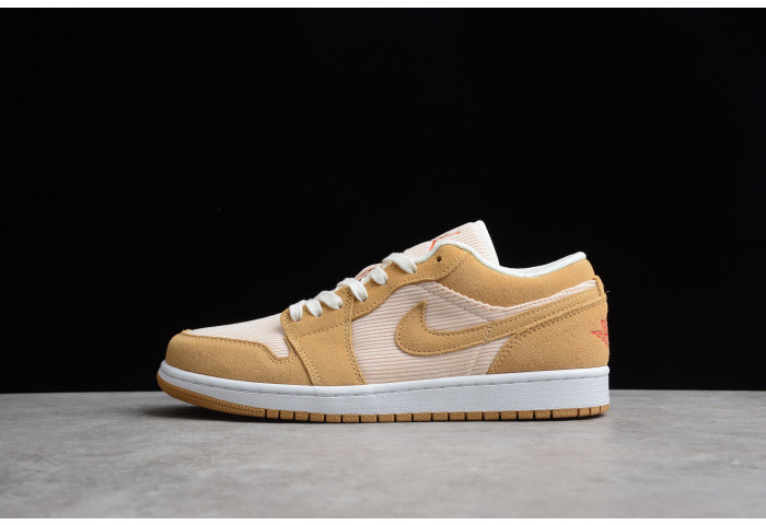 Air Jordan 1 low SE twine orange quartz corduroy (w) dh7820-700 - Image 2