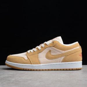 Air Jordan 1 low SE twine orange quartz corduroy (w) dh7820-700