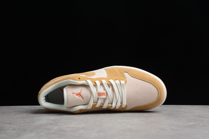 Air Jordan 1 low SE twine orange quartz corduroy (w) dh7820-700 - Image 4