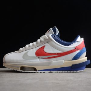 sacai x Nike cortez white red navy blue dq0581-100