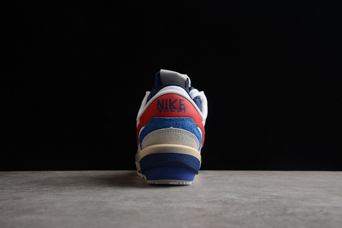 sacai x Nike cortez white red navy blue dq0581-100 - Image 3