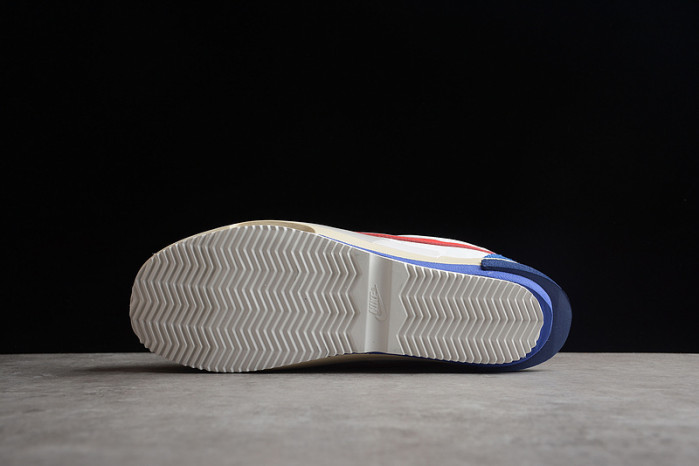 sacai x Nike cortez white red navy blue dq0581-100 - Image 4