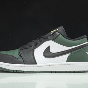 q22 air jordan 1 low "green toe" 553558-371