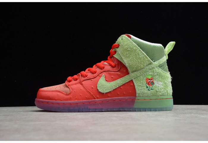 Nike sb dunk high strawberry cough cw7093-600 - Image 2