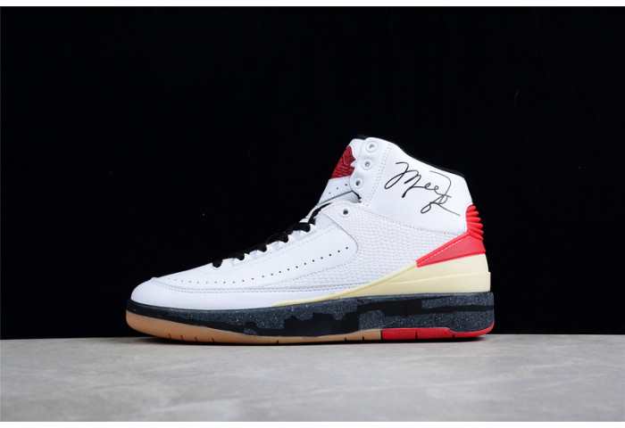 Off-White x Air Jordan 2 High SP White Red DJ4375-101 - Image 2