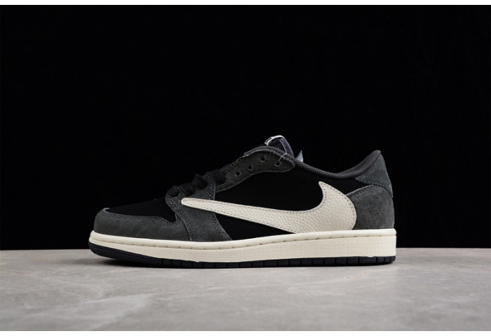 travis scott x air jordan 1 low "black phantom" dm7866-001 - Image 2