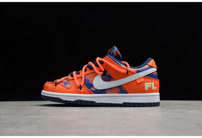 ow x futura x Nike sb dunk low fluro orange/blue -dd0856-801 - Image 2