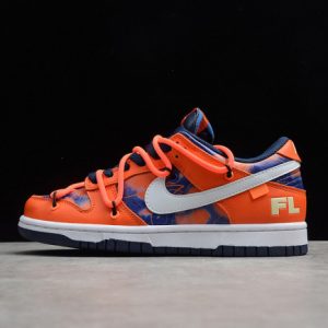 ow x futura x Nike sb dunk low fluro orange/blue -dd0856-801