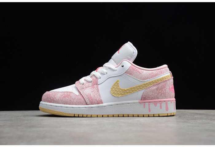 Air Jordan 1 low paint drip (gs) cw7104-601 - Image 2