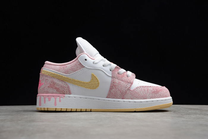 Air Jordan 1 low paint drip (gs) cw7104-601 - Image 4