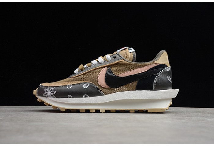 Nike ldwaffle x sacai black parachute beige cv5053-001 - Image 2