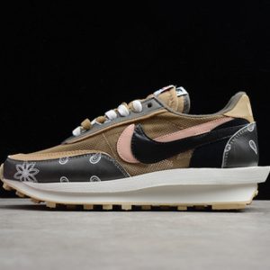 Nike ldwaffle x sacai black parachute beige cv5053-001