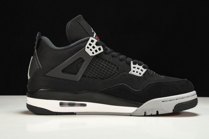 Air Jordan 4 black canvas dh7138-006 - Image 4