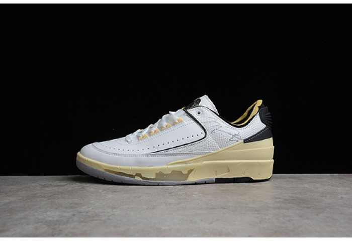 Off-White x Air Jordan 2 Low SP White Black Grey DJ4375-101 - Image 2