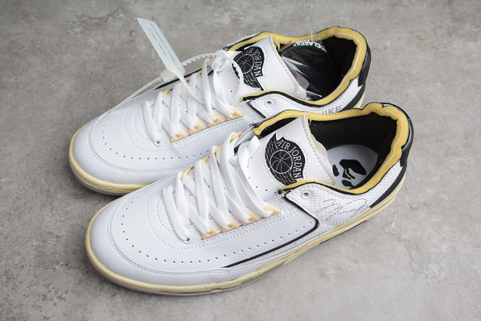 Off-White x Air Jordan 2 Low SP White Black Grey DJ4375-101 - Image 8