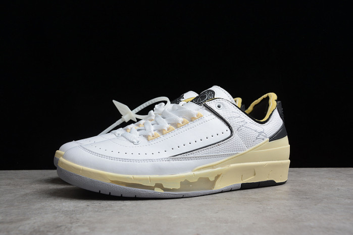 Off-White x Air Jordan 2 Low SP White Black Grey DJ4375-101 - Image 3