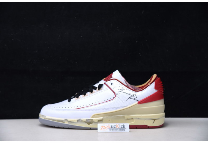 Air Jordan 2 Retro Low SP Ow White Red DJ4375-106 - Image 2