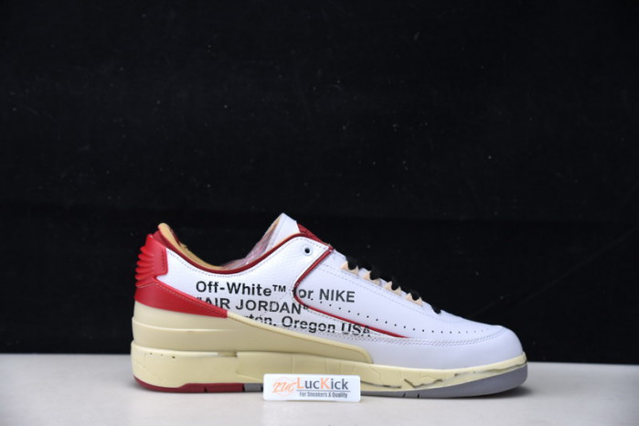 Air Jordan 2 Retro Low SP Ow White Red DJ4375-106 - Image 4
