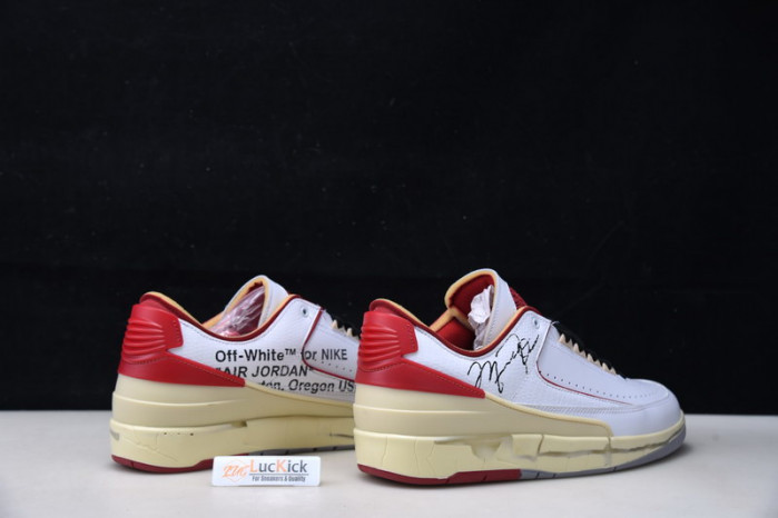 Air Jordan 2 Retro Low SP Ow White Red DJ4375-106 - Image 5