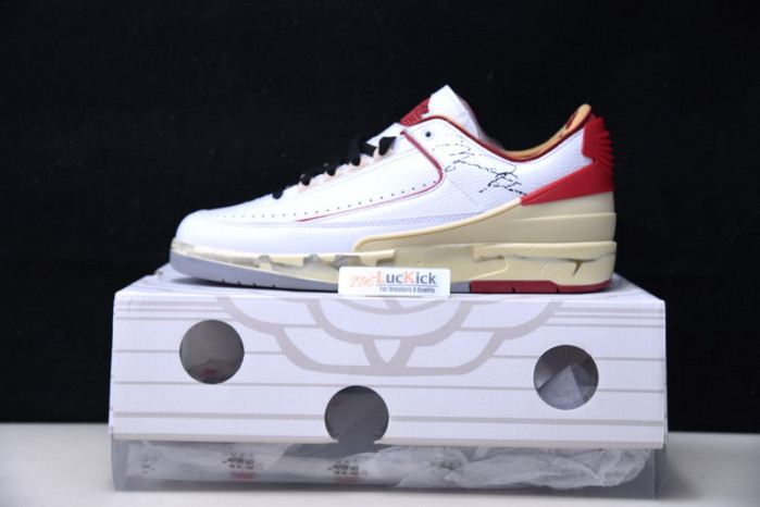 Air Jordan 2 Retro Low SP Ow White Red DJ4375-106 - Image 6