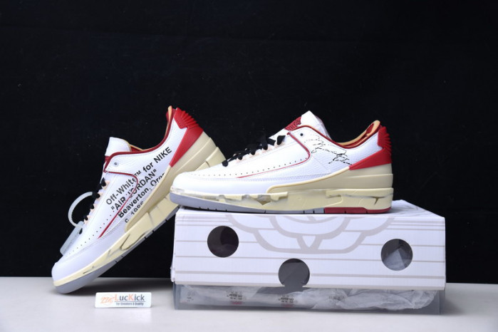 Air Jordan 2 Retro Low SP Ow White Red DJ4375-106 - Image 9